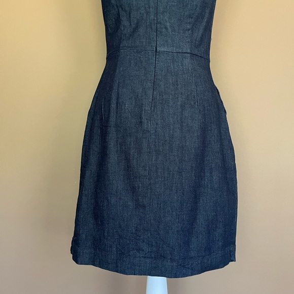 {Banana Republic Factory} Sleeveless Denim Dress in Blue - Women's 0 - Picture 8 of 11